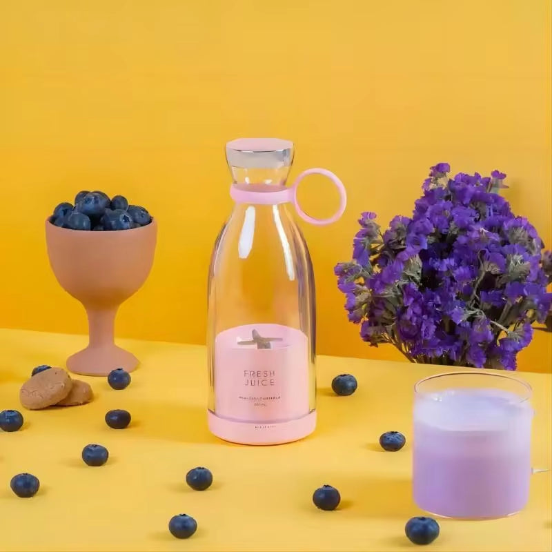 Portable Rechargeable Juicer Blender Wireless Mixer Fresh Juice 350Ml